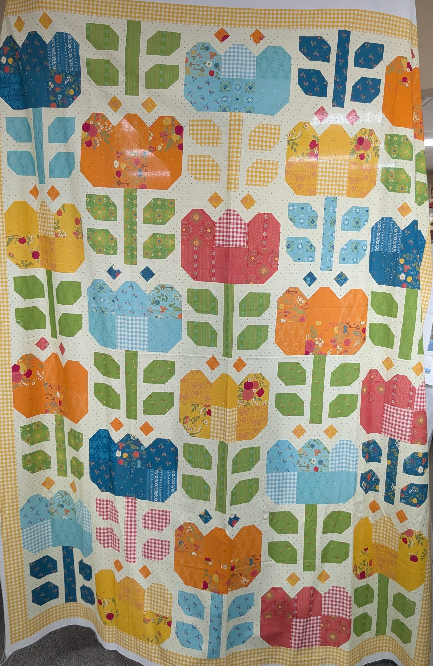 Tulip Festival digital quilt top